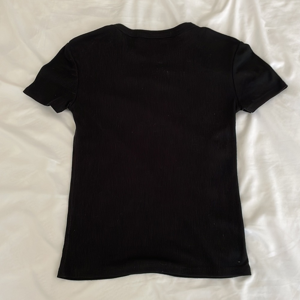 Zara Basic Ribbed Tee - Picture 2 of 3